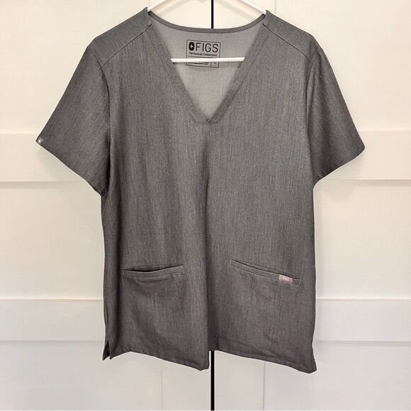 Figs scrub top grey size large - Picture 1 of 6